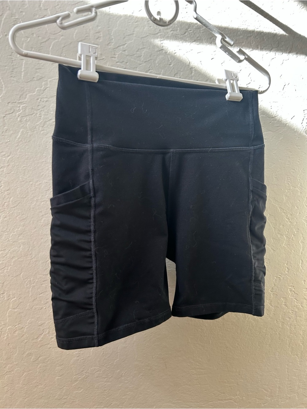 Women’s Black High-Waist Active Shorts